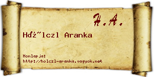 Hölczl Aranka névjegykártya