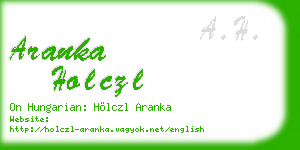 aranka holczl business card